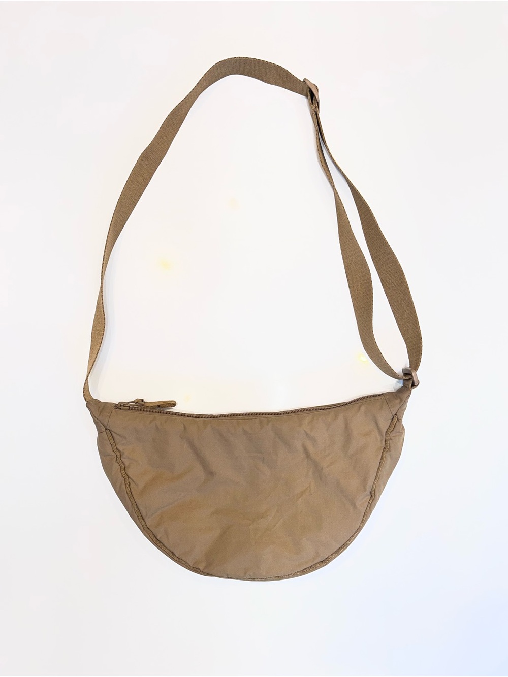 Uniqlo Round Mini Shoulder Bag in Beige